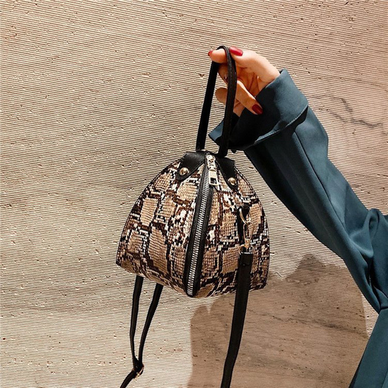 Hot Sale Leopard Snake Skin Purse Triangle Sling Bags Designer Handbags Famous Brand Purses 2021 Handbags For Women Hand Bags