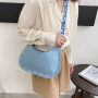 Women Single-Shoulder Rivet Messenger Underarm Bag