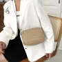 Small Square Bag Stone Grain Crossbody Bread Chain Handbag