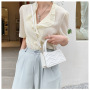 Diamond Stripe Women's Mini Fashion Handbag Shoulder Messenger Bag