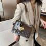 Leather One-Shoulder Chain Women's Large Tote Handbag