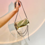 Influence Same Style Small Back Chain Bag New Fashion Shiny Bucket Bag New Design Ladies Messenger Bag