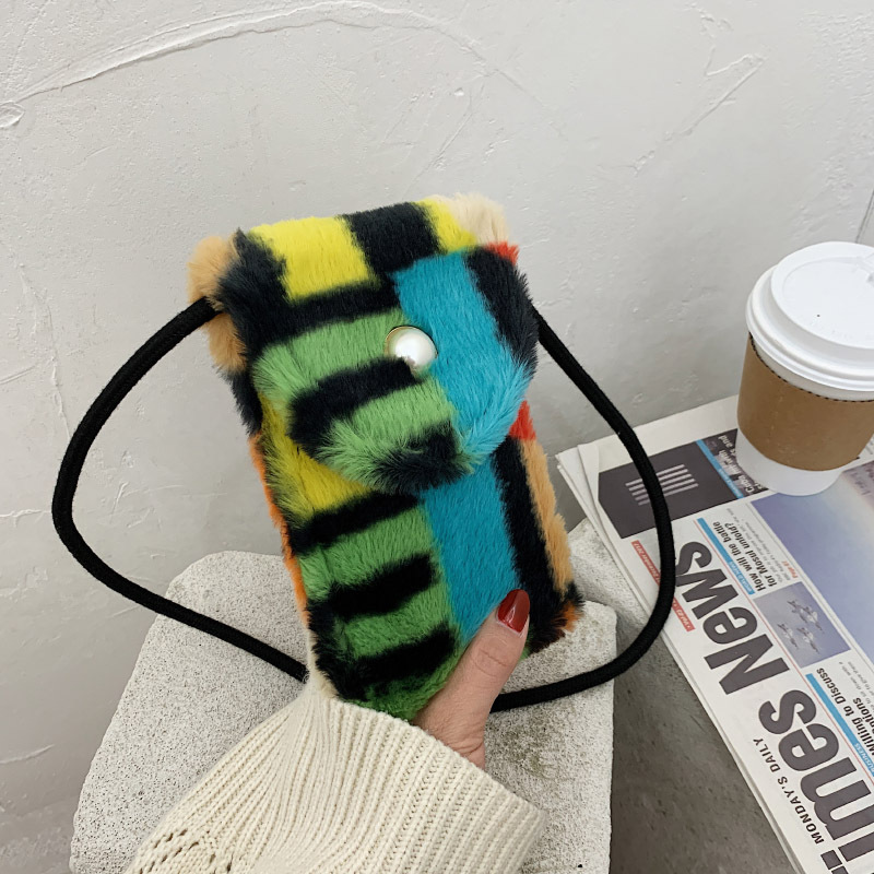 Small square mini bags women handbags ladies bags designer handbags for women fur purses