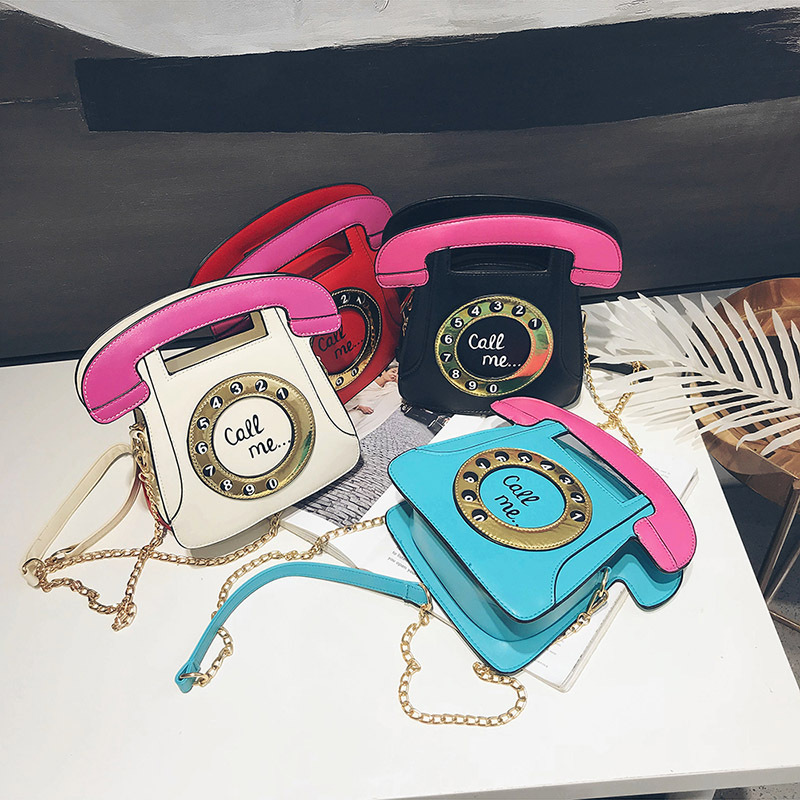Wholesale telephone shaped ladies tote bags and phone purses and handbags women hand bags