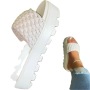 Summer 2021 Candy Color Thick-soled Knit Slide Slippers Chunky Heel Fashion Women Platform Sandals