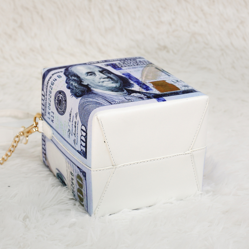 New trendy creative dollar character pattern chain single shoulder messenger bag leather handbags ladies hand bags purses