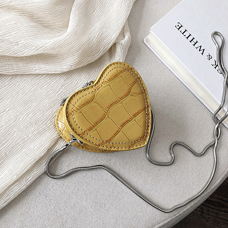 Crocodile pattern heart mini bag women handbags ladies bags designer handbags for women purses