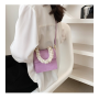New style pearl chain crocodile pattern small square bag designer purses and handbags for women purses