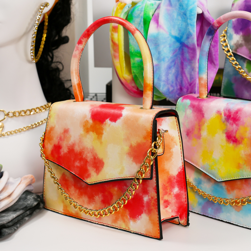  Ladies Hair Band Socks Series Purse Set Pu Leather Bags Handbags
