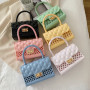 2021 New Korean Style Trendy Fashion Western Style Hollow Candy Jelly Bag Ladies Purses And Handbags