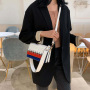 Hot Sale New Korean Style Trendy Large-Capacity Handbag Crossbody Bag Ins Pu Leather Hit Color Temperament Women Hand Bags