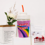 Straw Crossbody Bag Laser Sequined Shoulder Bag