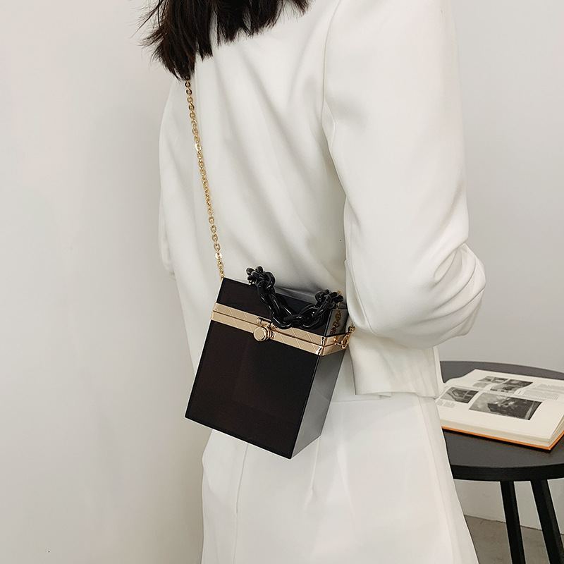 Fashion candy color PVC acrylic box bag women purses and handbags for women purses 2021