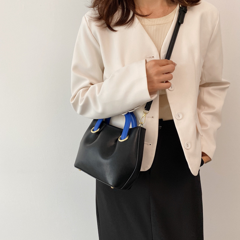 2021 Korean Style Shoulder Bag Large-Capacity Contrast Color Women'S Handbag  Casual Tote Bag Ladies Hand Bag