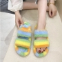 2021 New Manufacturer Designer Fashion Wool Slippers Muffin Thick Bottom High Quality Large Size Women's Slippers