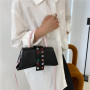 2021 Handbag New Fashion Bags Women Handbags Ladies Belt Buckle Color Rivet Shoulder Strap Messenger Bags Crossbody