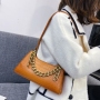 Lingge Thick Chain Handbag Retro Female Bag Shoulder Casual Underarm Bag