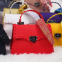 2021 New Combination Fashion Matte Pvc Jelly Bag Rivet With A Headband Set Portable Single-Shoulder Diagonal Women Handbag
