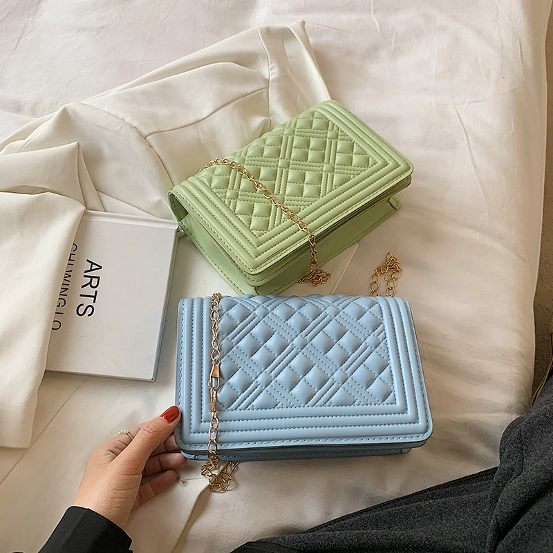 The New 2021 Trendy Fashion One-Shoulder Messenger Bag Casual Ins Small Square Bag Lady Bag Woman Handbags