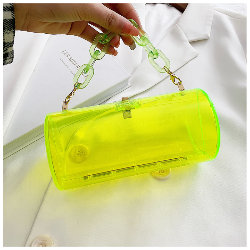 캔디 컬러 패션 아크릴 가방 여성용 지갑 및 핸드백