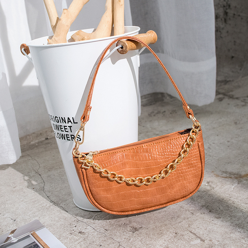 Crocodile pattern small square bag shoulder bag ladies fashion handbags purses and handbags women hand bags 2021