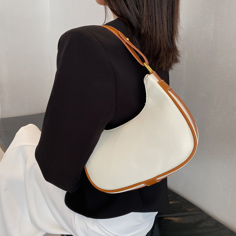 2021 New Fashion Dumpling Bag Shoulder Bag Leather French Girls Clutch Crossbody Bag Simplicity Luxury Handbags For Women