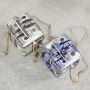 New trendy creative dollar character pattern chain single shoulder messenger bag leather handbags ladies hand bags purses