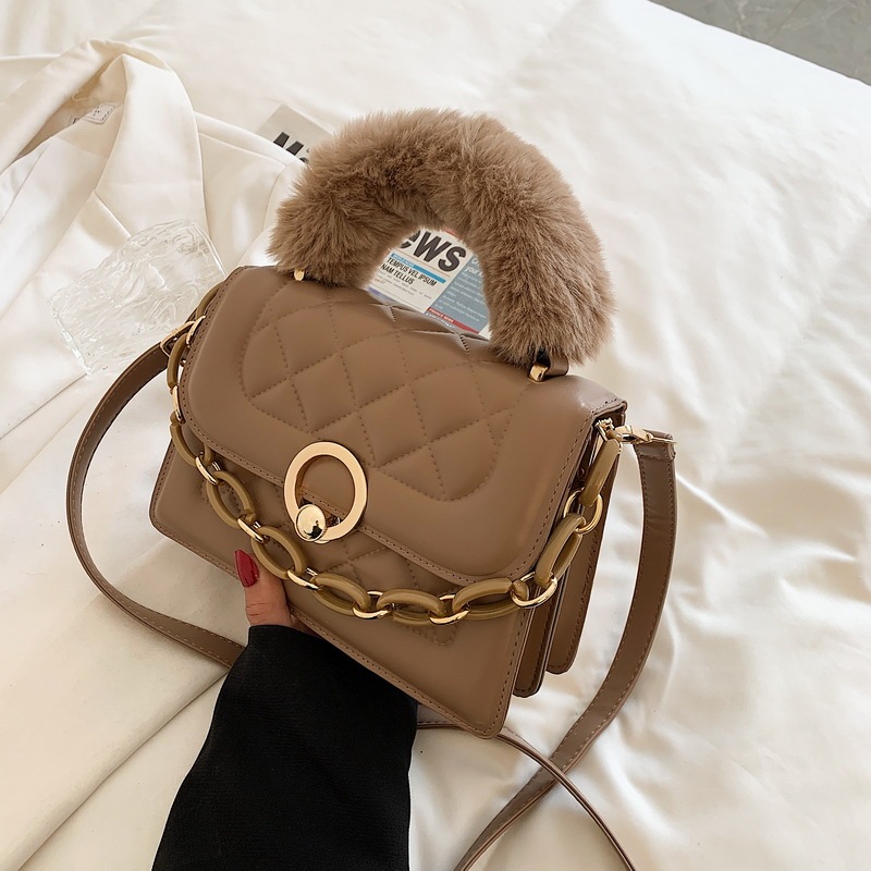 New Style Autumn Purses And Handbags Portable Press Grid Chain Fashion Crossbody Handbags Messenger Purses And Hadbags
