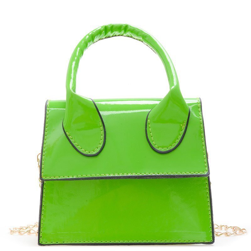 2021 Spring And Summer New Messenger Bag Manufacturer Custom PC Leather Shiny Handbag Ladies Fashion Mini Bag Handbag