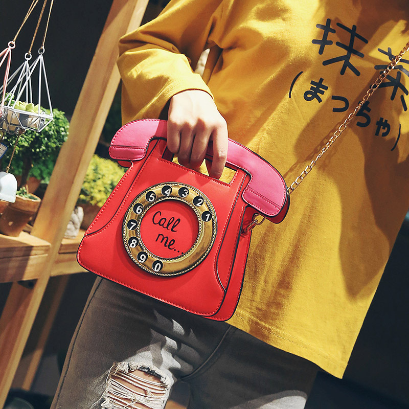 Wholesale telephone shaped ladies tote bags and phone purses and handbags women hand bags