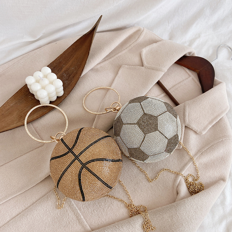 2021 New Design Luxury Designer Purses and Handbags for Women Bling Chain Bags Women Handbags Basketball Purse