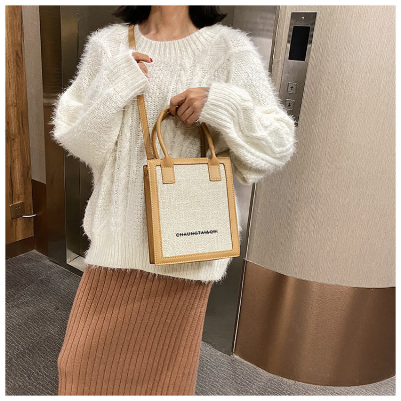 New Trendy Fashion Simple Ladies Handbags Women Bags Shoulder Bag Internet Celebrity Portable Small Square Bag Handbags