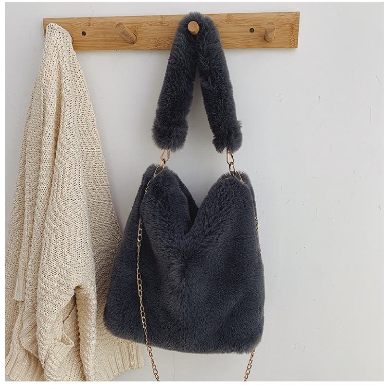 Fashion Handbag Fur Tote Bag For Women Crossbody Handbags Luxury Designers Purses And Handbags For Ladies Hand Bags