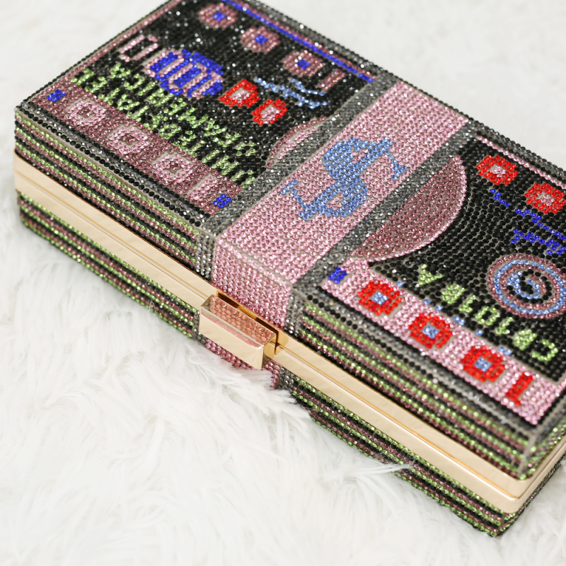 2021 New Arrivals Bling Glitter Purses Luxury Handbags Diamond Dollar Bags Money Purse Women Clutch Bags