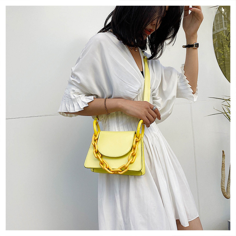 Amazon Hot Sale Lady'S Chain Women Hand Bags With Magnetic Buckle 2021 New Fashion Crossbody Bag Chain Hand Woman Shoulder Bag