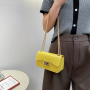 Hot selling crocodile pattern small square jelly bag designer purses and handbags for women 2021 purses