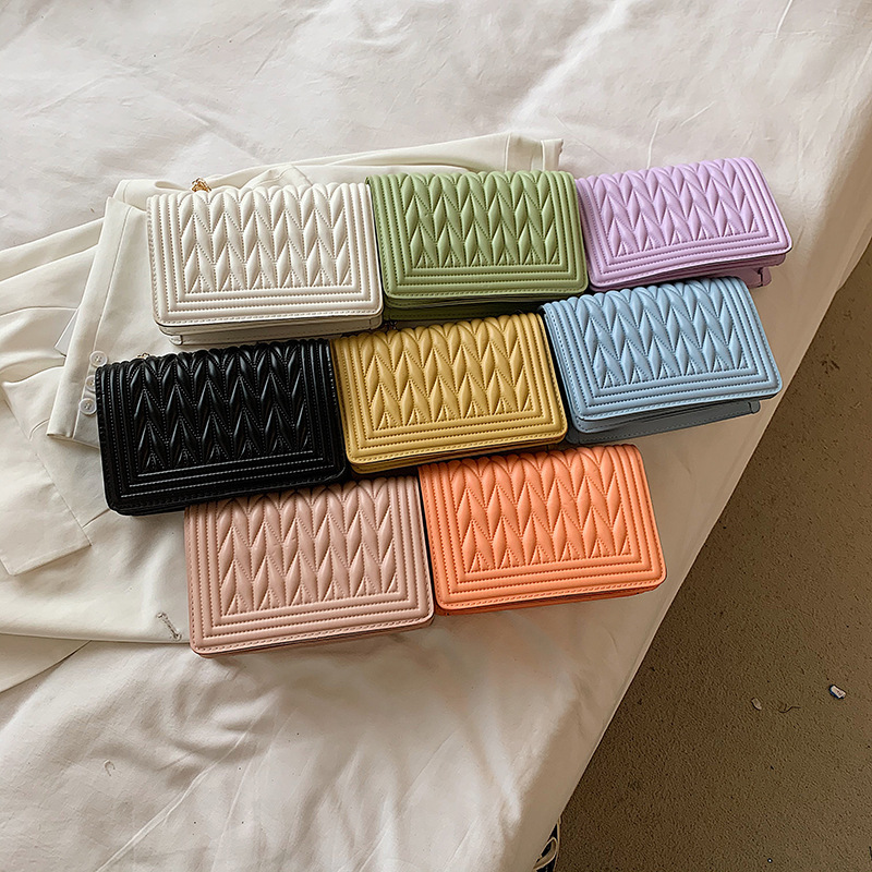 2021 New Summer Small Chain Bag Wholesale Designer Wallets And Ladies Handbags For Ladies Pu Leather Ladies Messenger Bag