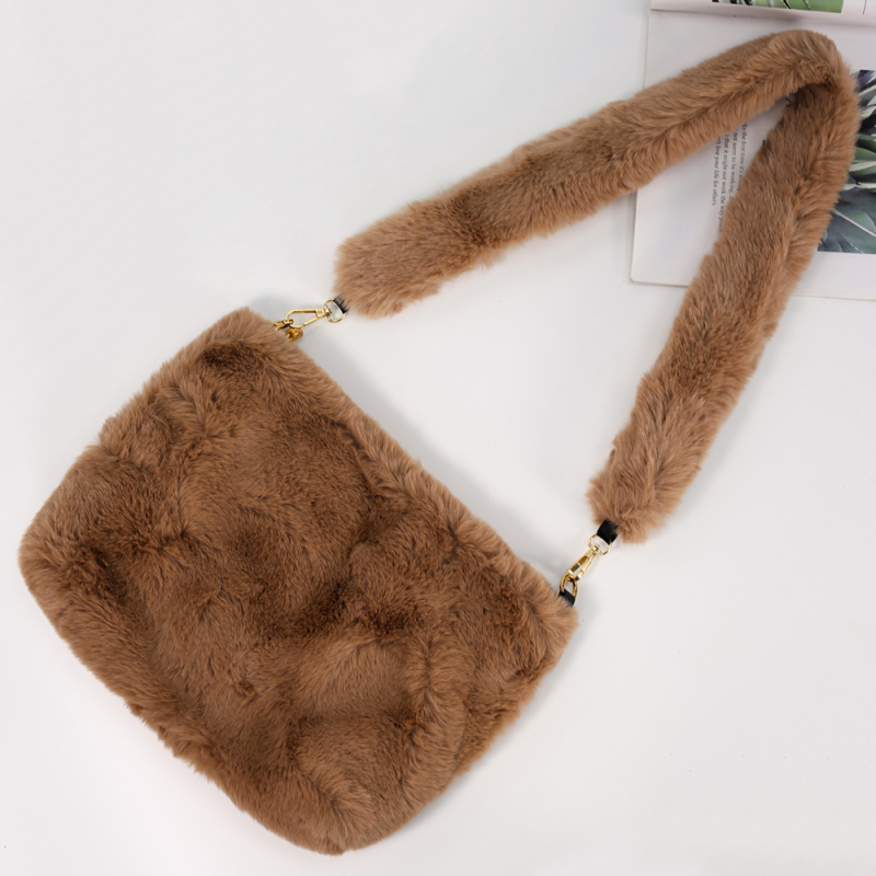 New Arrivals Autumn And Winter Plush Purses And Handbags Chain Crossbody Bag Women Handbags