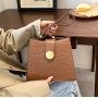 Leather Messenger Ladies Stone Pattern Underarm Bag Handbag
