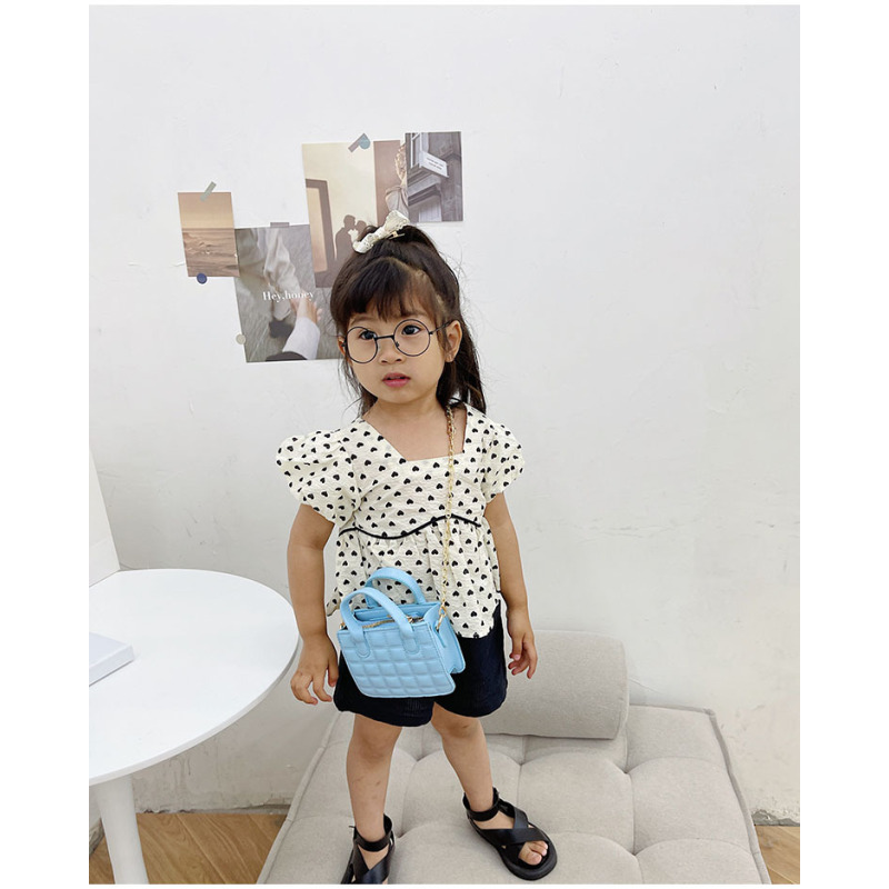 New Small Fragrance Embroidery Thread Baby Handbag 2021 Western Style Girl Princess Crossbody Bag Designer Handbags