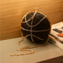 Hot Sales Diamond Basketball Chain Evening Bags For Women Lastest Purses And Handbags