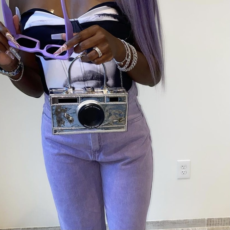 Personality Creative Fun Camera Handbag Mini Bag Ladies Ins Fashion Crossbody Shoulder Bags Women Handbags Ladies