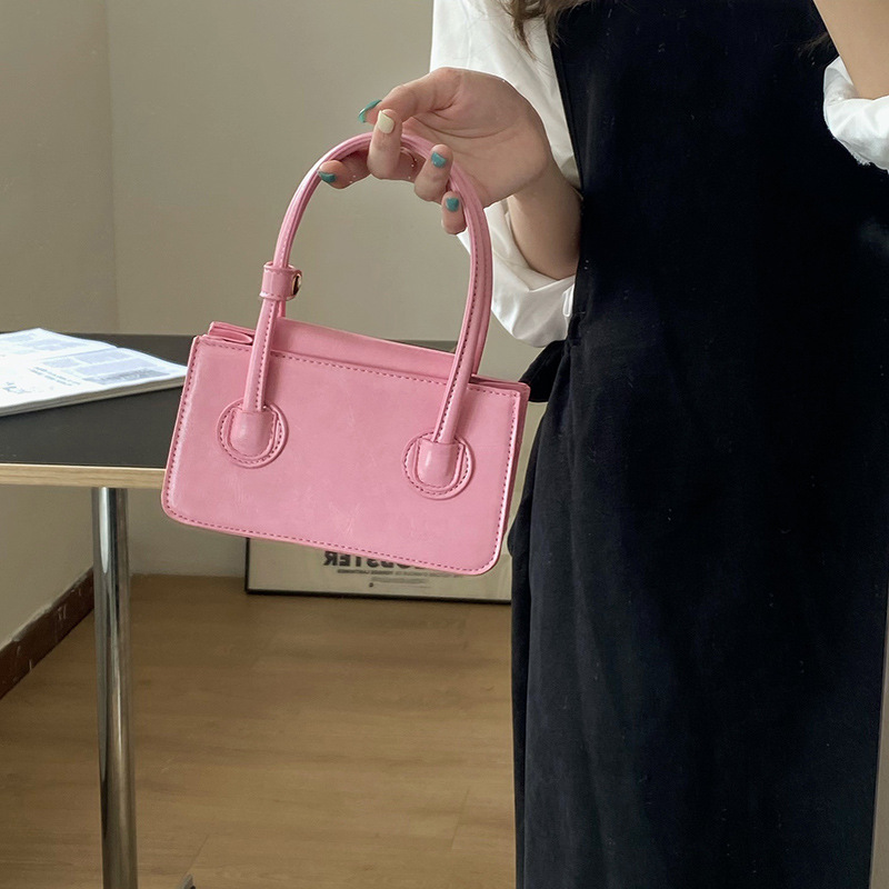 Handbag 2021 New Simple Ladies Mini Handbag Western Style Women Shoulder Bag Handbag Pu Leather Crossbody Bag Women