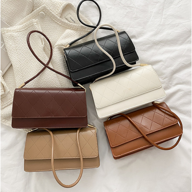 Diamond Chain Diagonal Handbag Women's Single Shoulder Small Square Bag