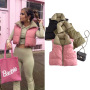 Fshion Spring And Autumn New Two-Color Double-Sided Cotton Jacket Vest Stand-Up Collar Short Waistcoat