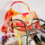  Ladies Hair Band Socks Series Purse Set Pu Leather Bags Handbags