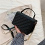 Summer Handbag 2021  New Fashion Sling Bag Crossbody Female Bag  Influence Grid Pattern Crossbody Chain Bag 2021