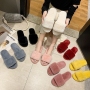 New Hot Selling Indoor Home Fluffy Plush Slippers In Autumn And Winter Large Size Slippers Cotton Wool Slippers Women