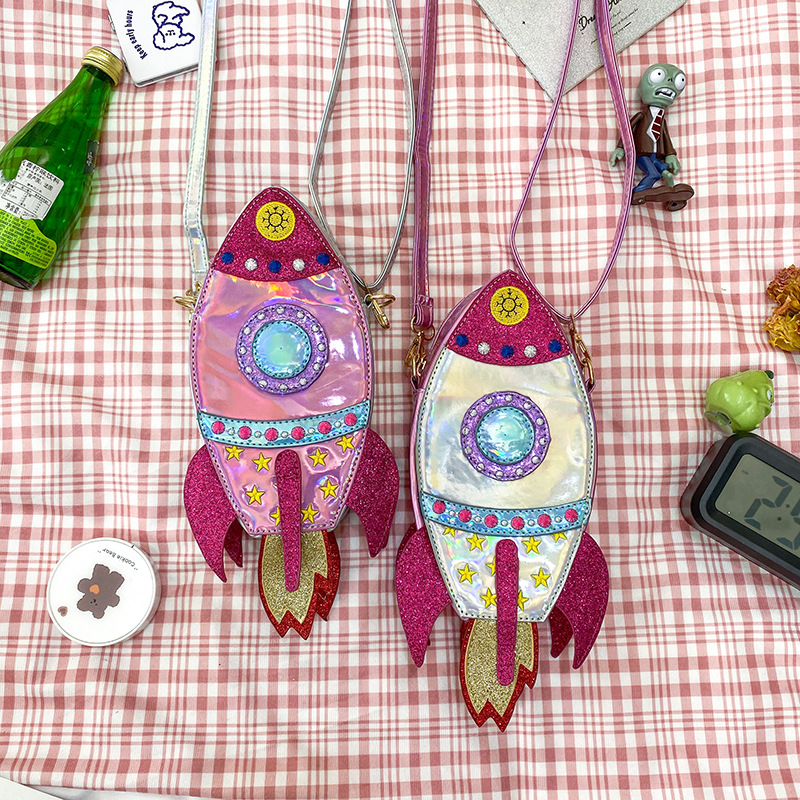 Spaceship Rocket Shape Messenger Bag Luxury Purses For Women 2021 Handbag Ladies Handbags For Women