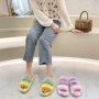 2021 New Manufacturer Designer Fashion Wool Slippers Muffin Thick Bottom High Quality Large Size Women's Slippers